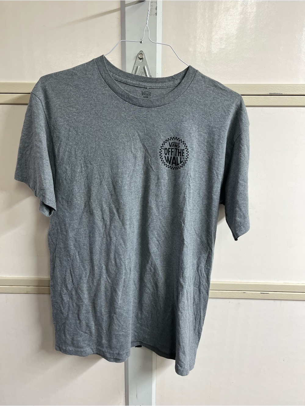 Vans Gray 'Off The Wall' Short Sleeve Crew Tee